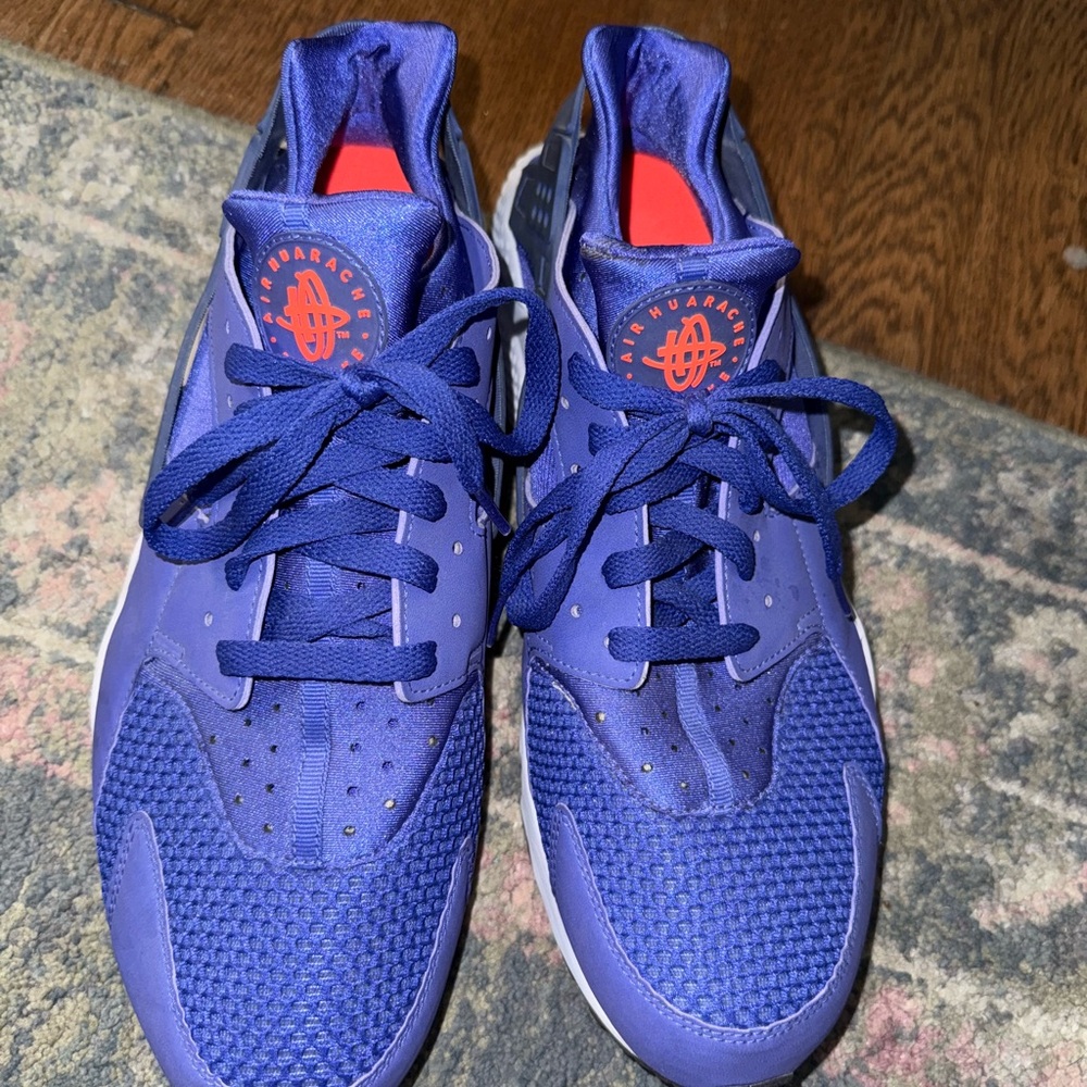 Nike Air Huarache Purple and Orange Men's Athletic Shoes